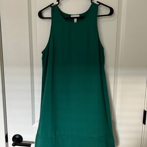 Leith Emerald Green Sleeveless Mini Dress